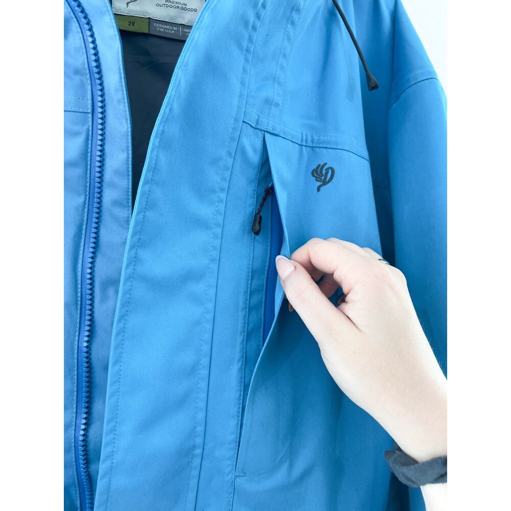 DUCK Camp Men's Deck Jacket Charter Blue 2X Men's Hunting Fishing Outdoor Jacket - Picture 6 of 10